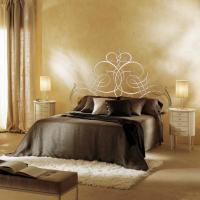 Pascià Luxus Bett aus Schmiedeeisen von Cantori mit Kopfteil mit orientalischen Formen