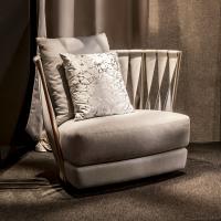 Twist Designer Sessel mit gebogener Lehne von Cantori