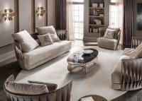 Elegantes Wohnzimmer, mit Twist Sofas und Sesseln von Cantori eingerichtet