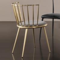 Aurora Stuhl aus Metall fürs Esszimmer von Cantori. Modell mit Lehne mit Sprossen