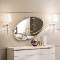 J'Adore ovaler Spiegel mit Metallrahmen von Cantori