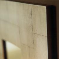Matisse Spiegel mit Rahmen in beschichtetem Blatt silber 