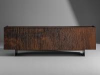 Blush Sideboard aus Holz in Corten-Optik von Bonaldo mit Klingenförmigen Füßen