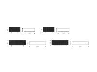 Modelle und Maße des minimalistischen Sideboards mit Polyurethan-Türen Royalton von Cattelan