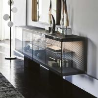 Sideboard Boutique von Cattelan mit Türen aus Rauchkristallglas
