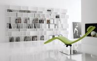 Wally modernes Bücherregal in Weiß von Cattelan