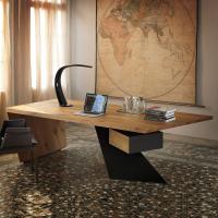 Designer Schreibtisch in Holz Nasdaq von Cattelan