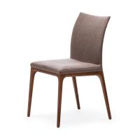 Stuhl in Stoff bezogen und Holzstruktur Arcadia von Cattelan