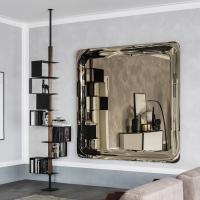 Quadratischer Spiegel cm 190 x 190 mit verspiegeltem Rahmen  Glenn von Cattelan