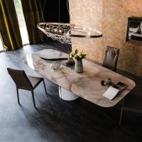Giano moderner Tisch mit Keramisteinplatte von Cattelan
