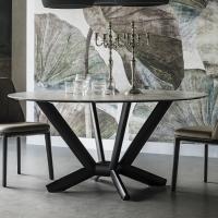 Runder Tisch mit Tischplatte in Keramik Planer von Cattelan