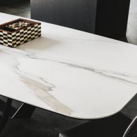 Detailbild von Skorpio Tisch mit Tischplatte aus Keramik Stein