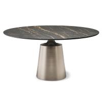 Runder Tisch Yoda von Cattelan mit Tischplatte Keramikstein