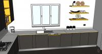 Progettazione 3D Cucina - vista lato B