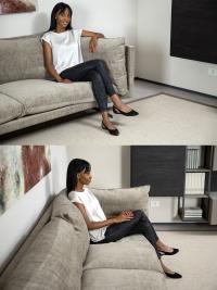 Proporzioni di seduta ed ergonomia del divano Aker