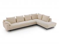 Sofa Arren, bestehend aus 263 cm langem Endelement mit 3 x 80 cm Sitzfläche und 104 x 232 cm großer Meridienne