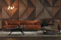 Sofa Greg mit essentiellem Design in Kombination mit dem Sessel Sean von Borzalino