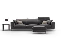 287 cm Foster lineares 3-Sitzer-Sofa mit ausziehbaren Sitzen und verstellbaren Rückenlehnen