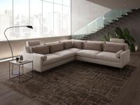 Sofa mit Lendenkissen Wayne in Eckausführung 283 x 283 cm