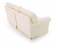 Rückenlehne des Levante-Sofas, passend zum Rest der Struktur und daher leicht in der Mitte des Raumes zu verwenden