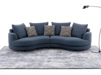 Mexico geschwungenes Sofa in der Version 4-Sitzer 290 cm