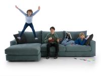 Strip-Sofa mit leicht abnehmbarem und waschbarem Stoffbezug
