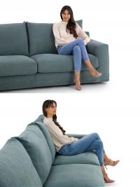 Proportionen der Sitzfläche und Ergonomie des Strip-Sofas
