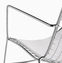 StitchPlus Stuhlsessel aus Metall mit Armlehnen