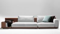  Victor Luxus Sofa mit breiter Armlehne mit Fach für Bücher 