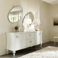 J'Adore ovaler Spiegel mit Metallrahmen von Cantori, ideal für klassische Wohnzimmer