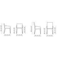 Filly eleganter und moderner Stuhl von Bonaldo - Modelle mit Armlehnen 