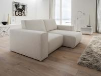 Lineares Sofa mit ausziehbarem Sitz, der in eine Chaiselongue umgewandelt werden kann