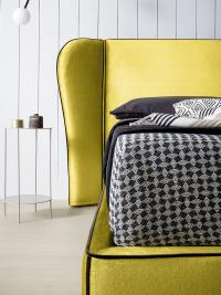 Bett Colibri mit beweglichen, gebogenen und abnehmbaren Seitenteilen