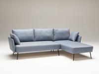 Sofa Toledo mit reduzierte Tiefe Chaise Longue 233 cm t.153