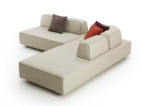 Modulares Prisma-Sofa mit beweglichen, gewichteten Kissen
