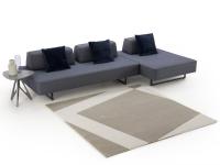 Prisma Air modulares Sofa mit Kufen aus Metall