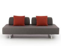 Prisma Air lineares Sofa mit zwei Rückenkissen