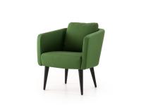 Rubina Sessel mit grünem Stoffbezug