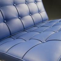 Barcelona Sessel - Detail des Sitzes (Farbe des Bezugs nicht verfügbar)