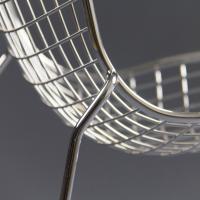 Detailbild von Stitch Stuhl mit Kufengestell aus Metall