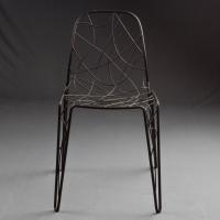Aria Designer Stuhl aus lackiertem Metall
