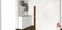 3D Projekt Wohnzimmer/Wohnraum - Eingang