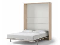 Platzsparende Vollverstellbare Bettstruktur kann mit oberen und seitlichen Bücherregalen ergänzt werden