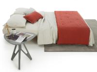 Detailbild des Schlafsofas, das leicht ein Gästebett wird