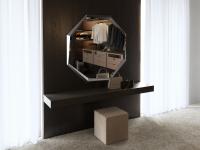 Maßgeschneidertes Holzregal Lounge in 12,5 cm starker Ausführung, geeignet als Schreibtisch oder Schminktischplatte