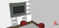 Progettazione 3D Ufficio 1 - mobile tv