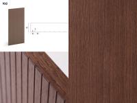 Lounge Boiserie Panel - "10:2" Verarbeitung mit vertikalen "V"-Gravuren mm 2 stark (nur auf eichenfurniertem Holz erhältlich)
