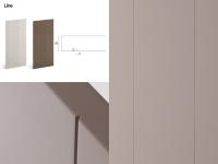 Moderner Barschrank mit Türen & Schubladen Oyster- Bearbeitung "Line" mit vertikalen "V"-Gravuren mm 2 s.2