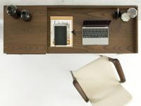 Blake Schreibtisch aus Holz mit Obenansicht