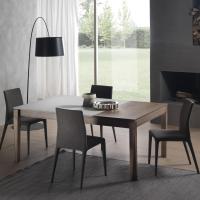 Ausziehbarer und erweiterbarer Tisch Pares mit Tischplatte in Kunstharz  Cimento®